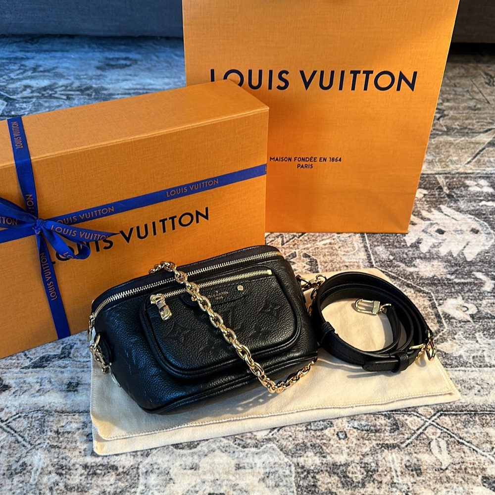 Louis Vuitton Mini Bumbag in Black Empreinte Leather
